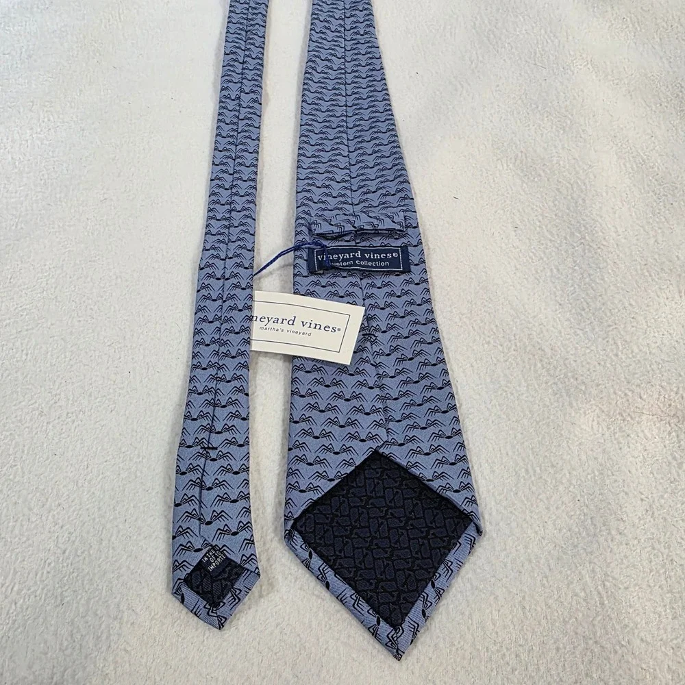 Vineyard Vines SPDR SPY Spider Silk Tie Blue Custom Collection Finance Mens